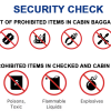 Things not allowed in flight