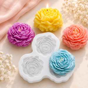 MINI PEONY 3 CAVITY MOULD