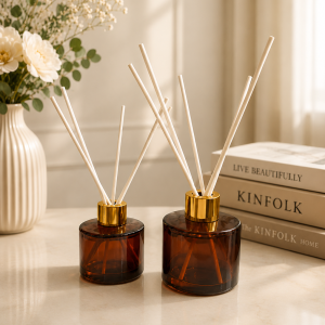Reed Diffuser Bottle Amber Round - 100 ml