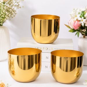 Gold Shine Metal Jar - 230 ml