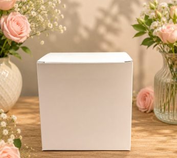 White SBS Box – 300 GSM – 3*3*3 Inch – 50 Pcs