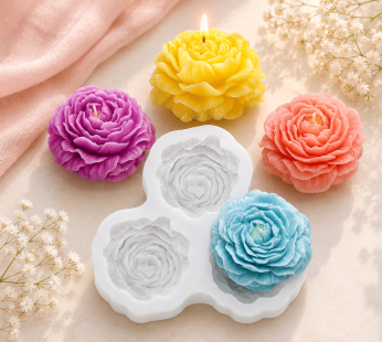 MINI PEONY 3 CAVITY MOULD