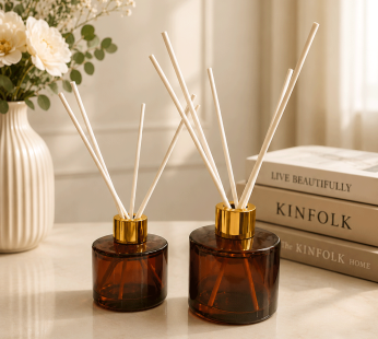 Reed Diffuser Bottle Amber Round – 100 ml