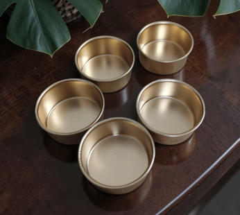Metal Tealight Cup – Gold