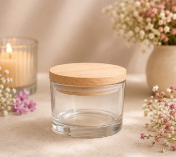 Clear Jar 120 ml – with wood lid